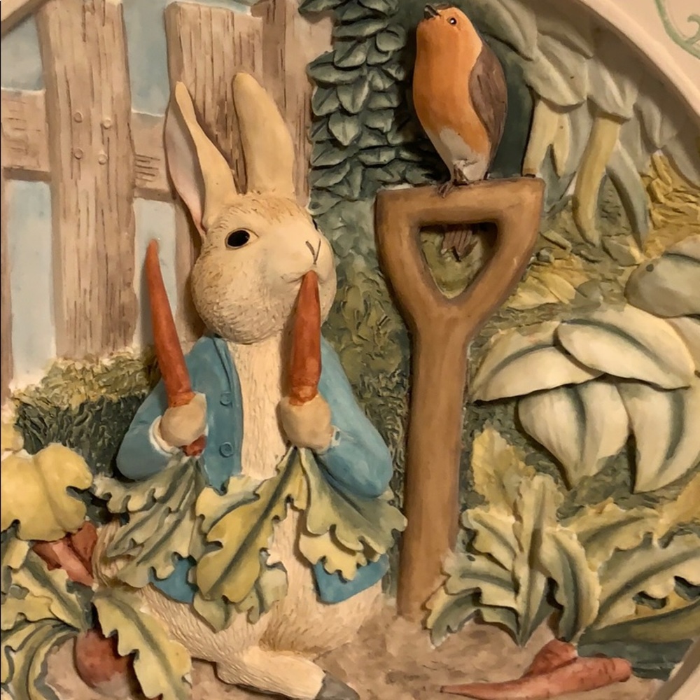 PLATE #1 Davenport Pottery The Tale Of Peter Rabbit Beatrix Potter Limited Plate - Picture 2 of 8